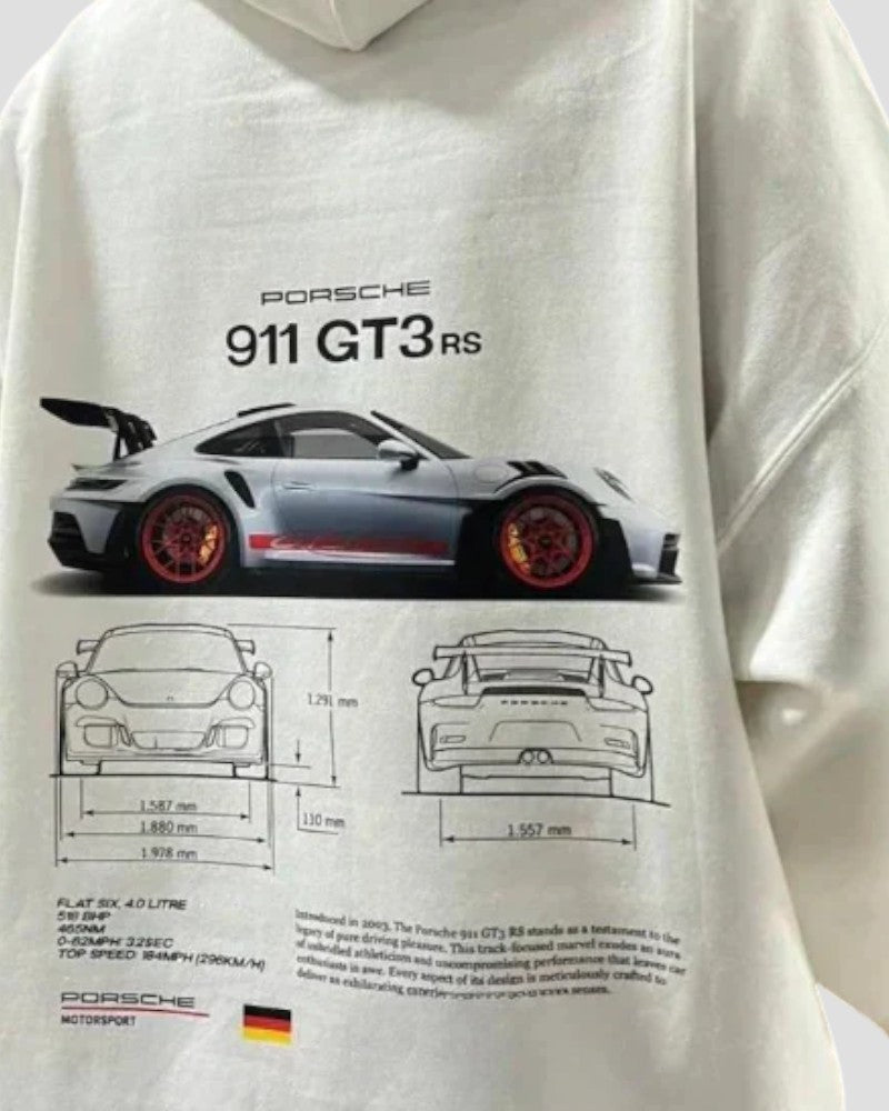 VogeLuxe | Unisex Oversized Racing Graphic Hoodie