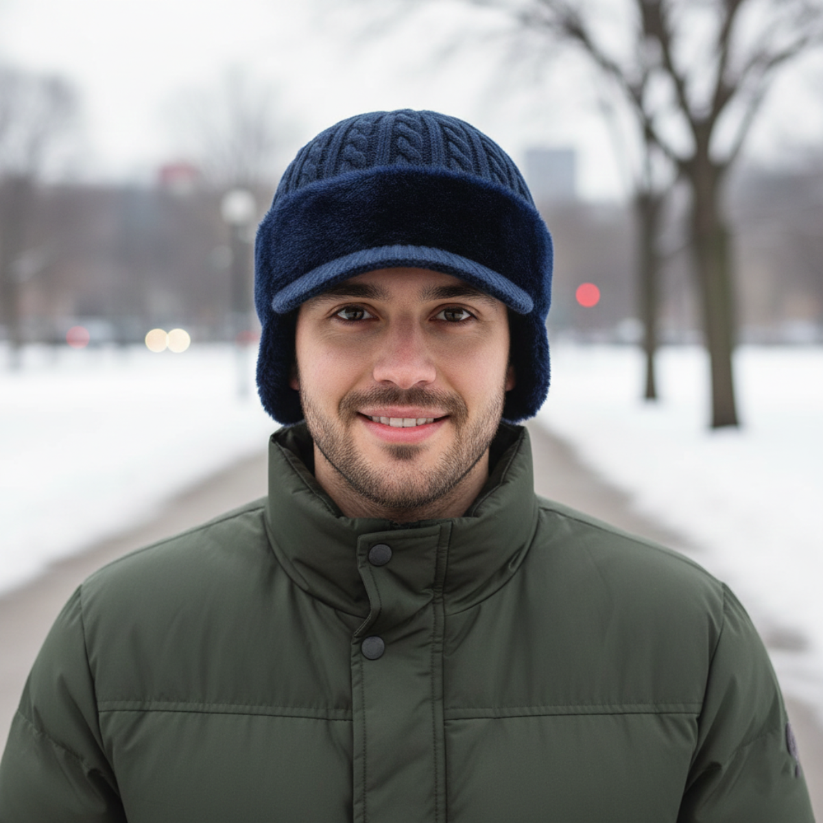 Warm Fleece Unisex Winter Beanie Hat
