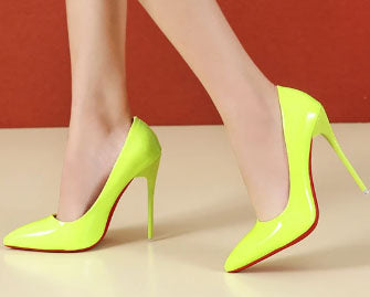 Ladies 5 Inch Glossy High Heel Shoes