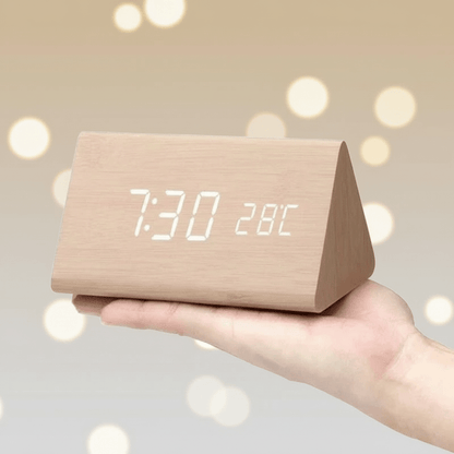 Smart LED Table Clock with Voice Control and Dimming