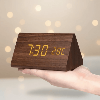 Smart LED Table Clock with Voice Control and Dimming