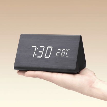 Smart LED Table Clock with Voice Control and Dimming