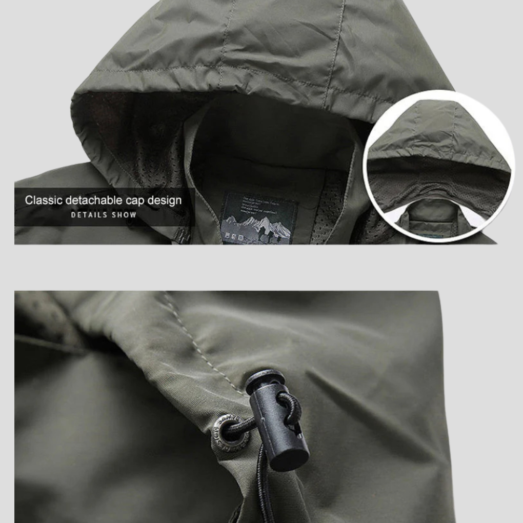 VogeLuxe | Men’s Waterproof Casual Windbreaker Jacket
