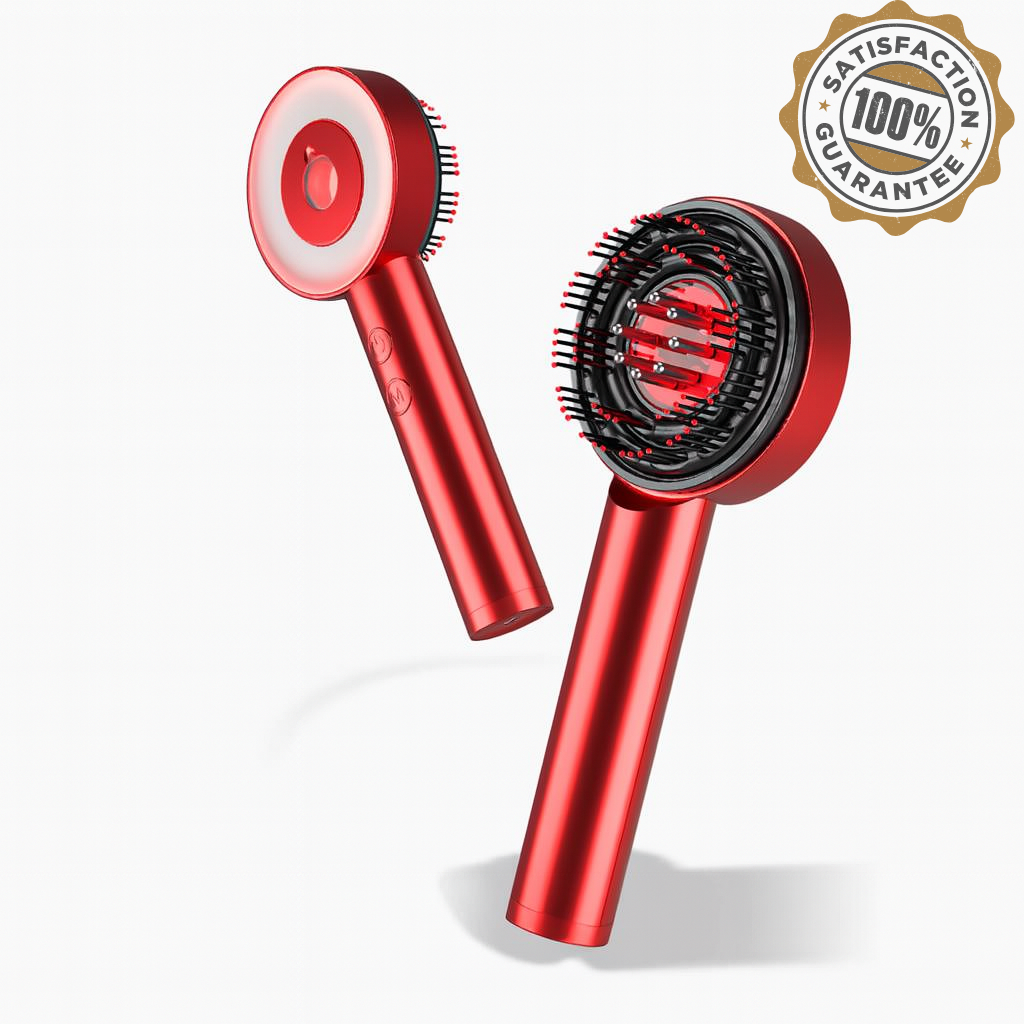 Gentle 3 in 1 Hair Revitalizing Brush with Massager - VogeLuxe