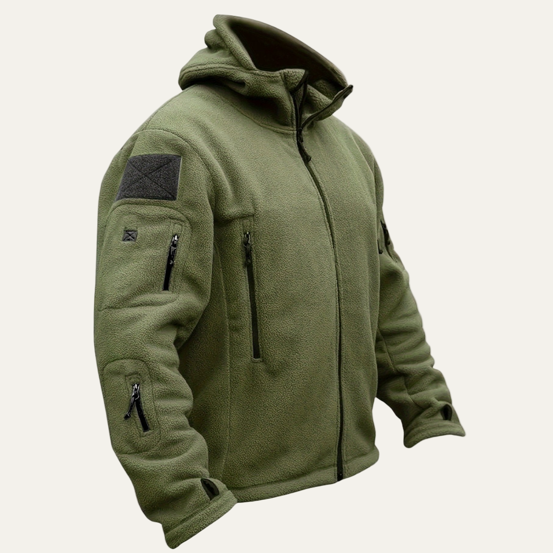 VogeLuxe | Men’s Tactical Zip-Up Hooded Jacket