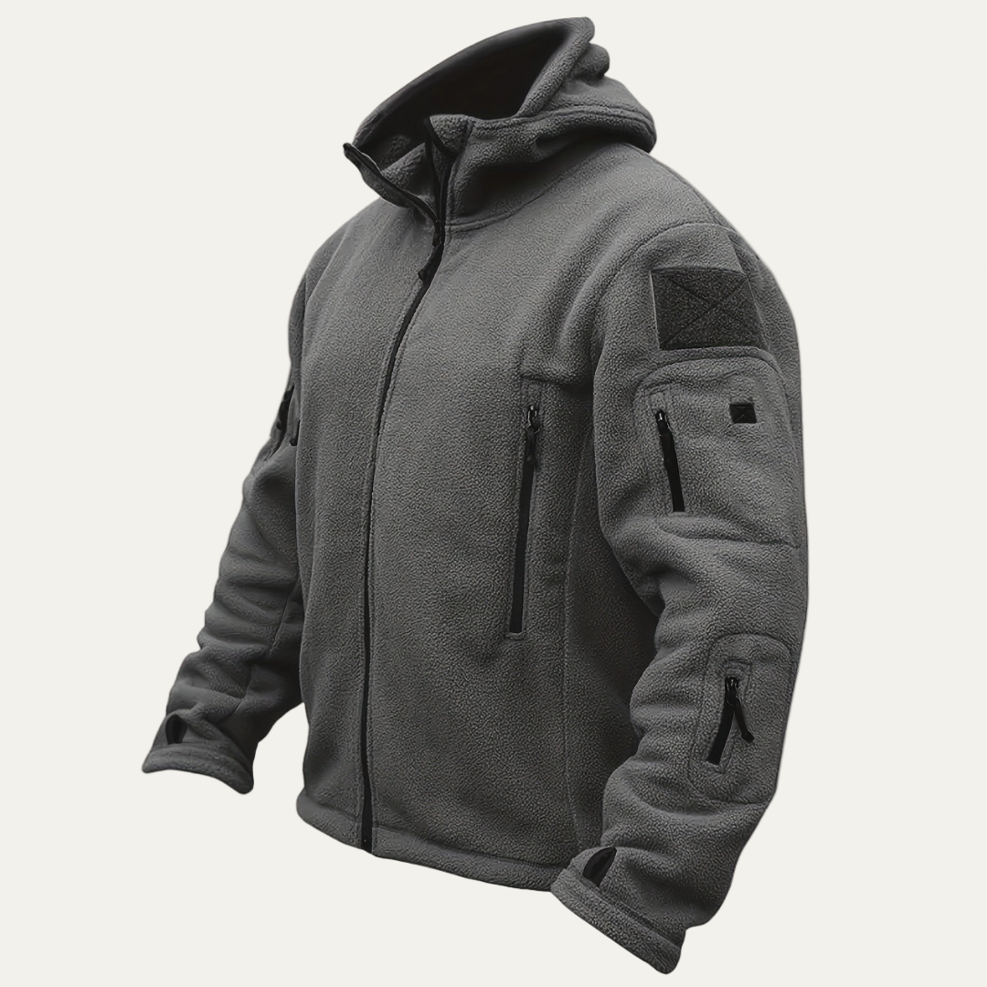 VogeLuxe | Men’s Tactical Zip-Up Hooded Jacket