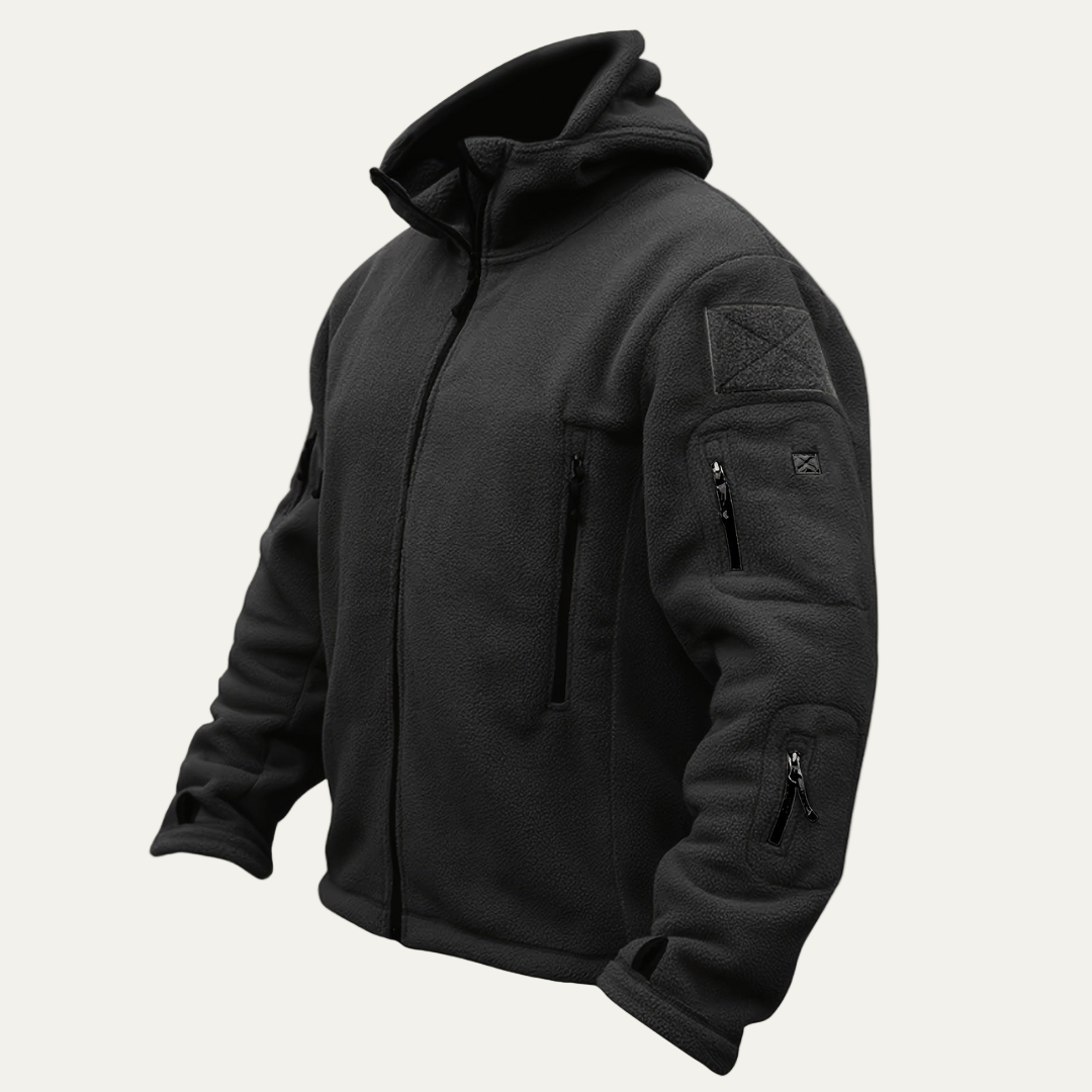 VogeLuxe | Men’s Tactical Zip-Up Hooded Jacket