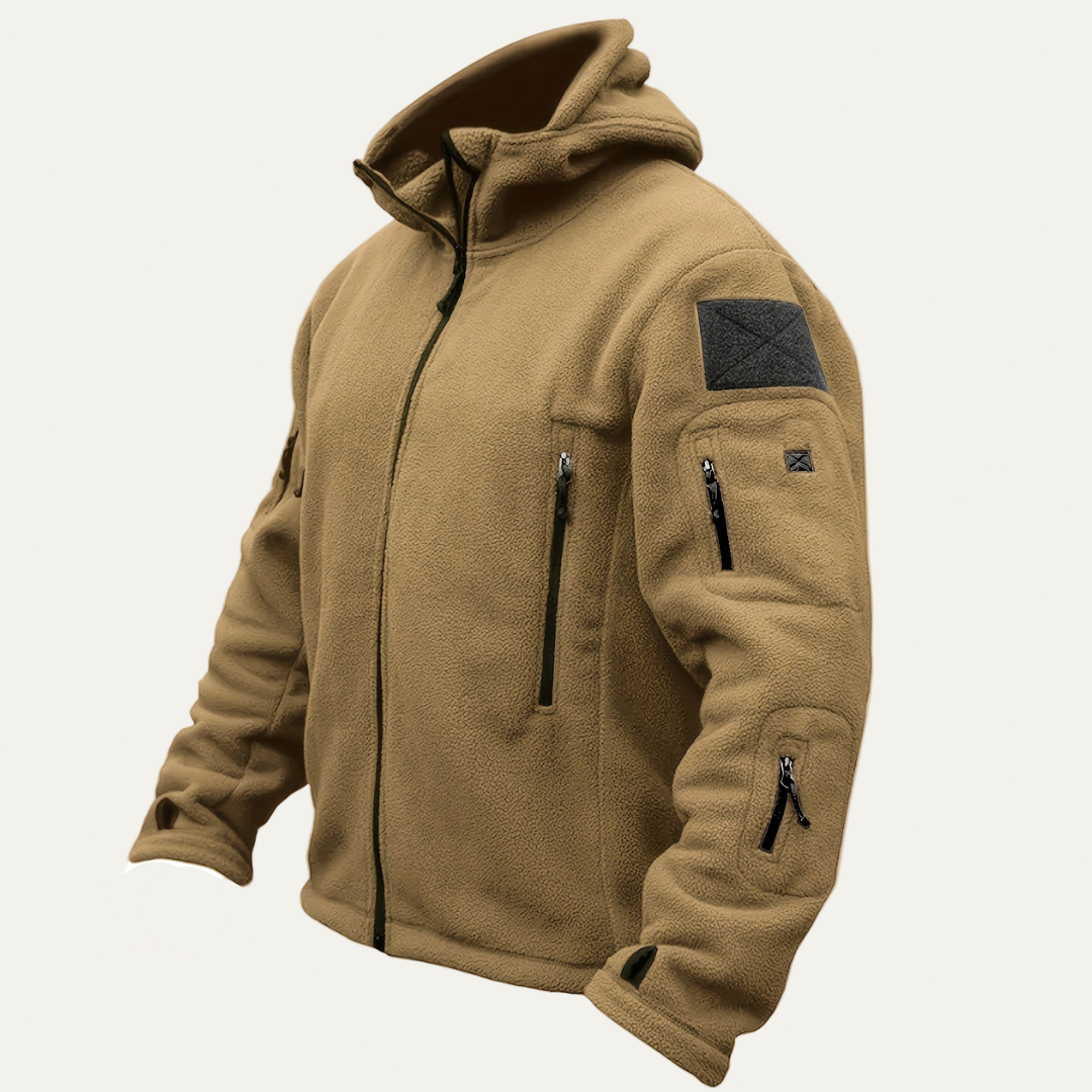 VogeLuxe | Men’s Tactical Zip-Up Hooded Jacket