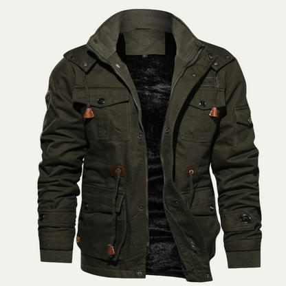 VogeLuxe | Men’s Winter Multi Pocket Cargo Military Jacket
