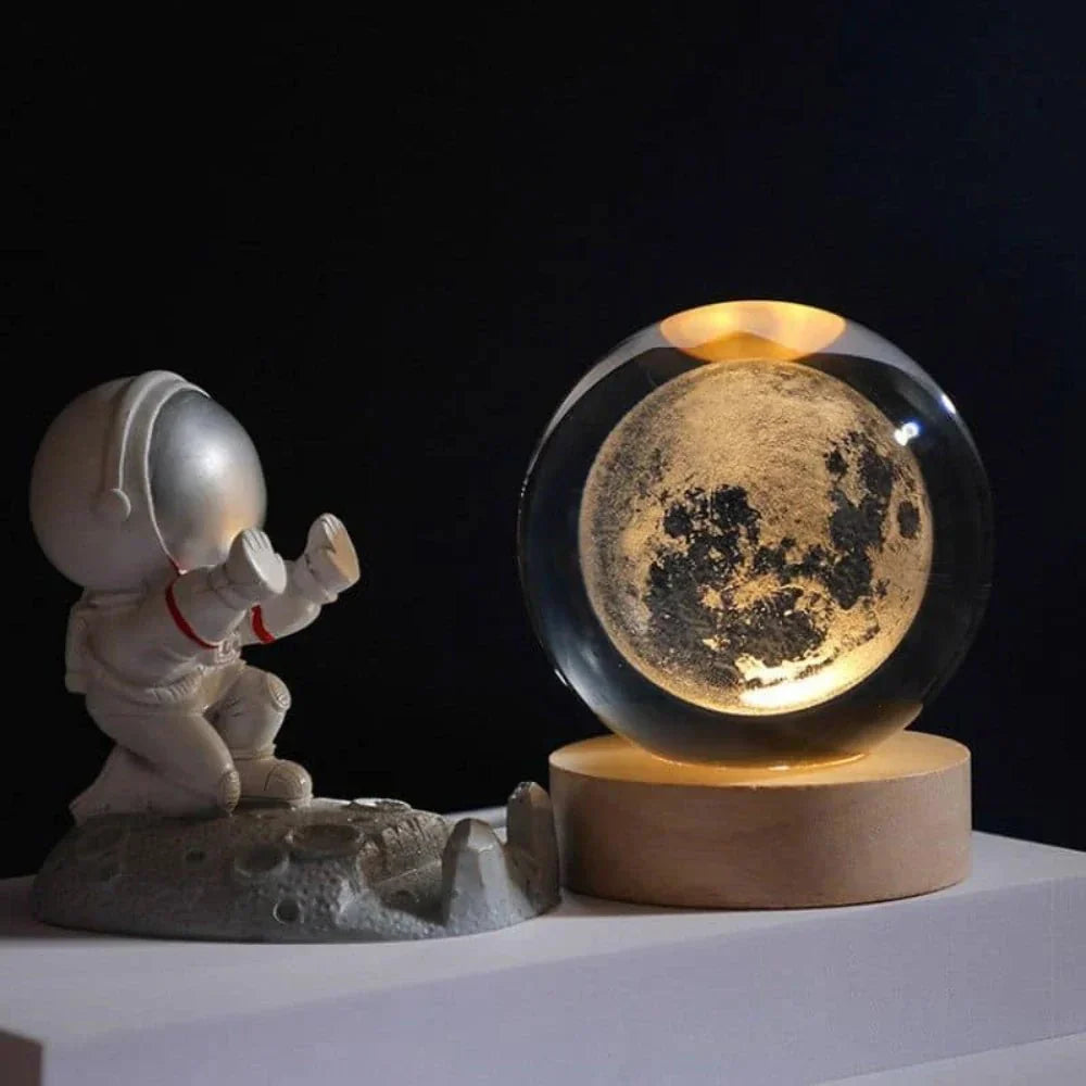 Glowing Orb LED Nightlight Galaxy Pattern