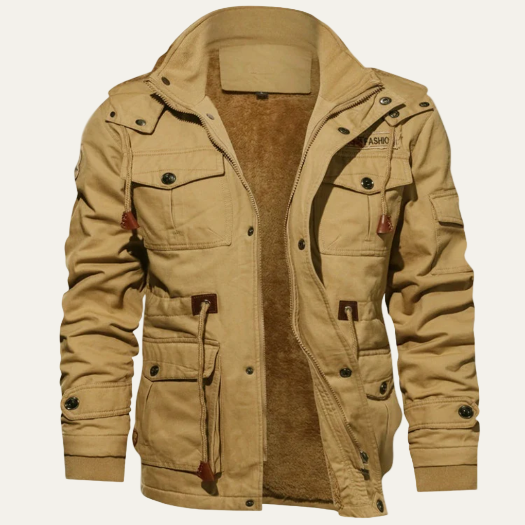 VogeLuxe | Men’s Winter Multi Pocket Cargo Military Jacket
