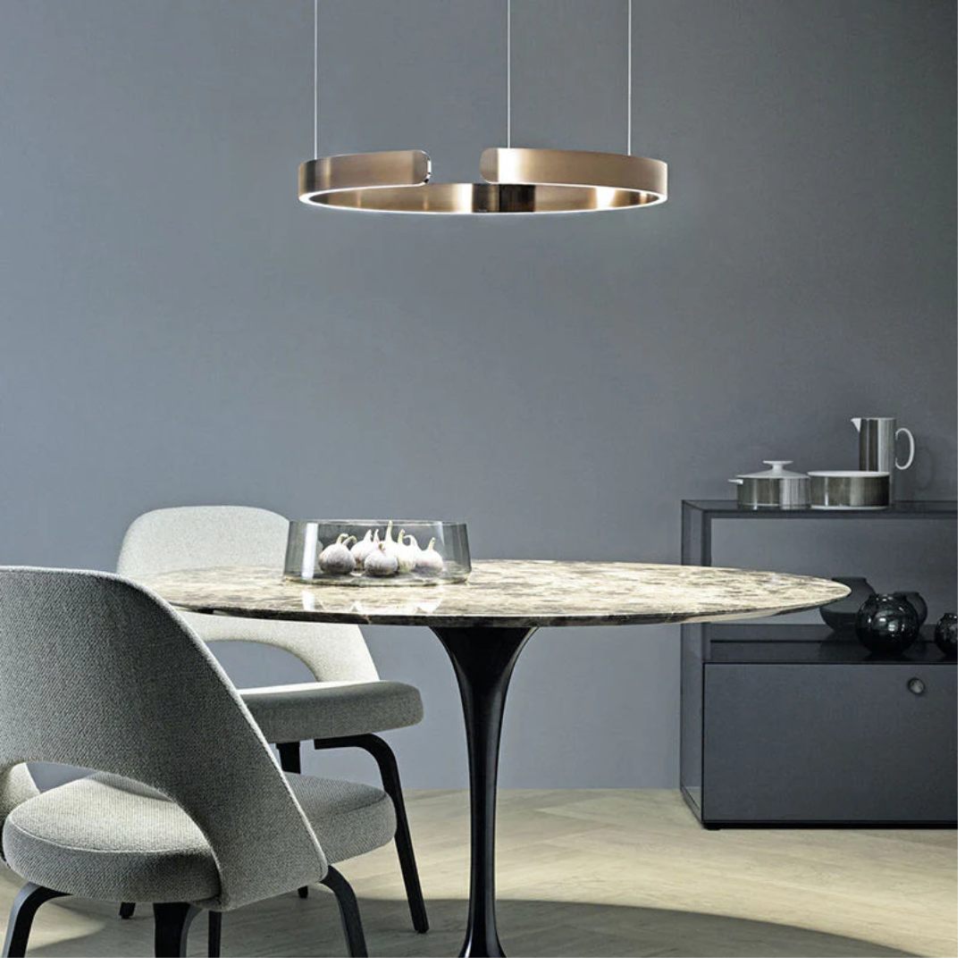 Bright Round LED Hanging Light for Home and Office - VogeLuxe