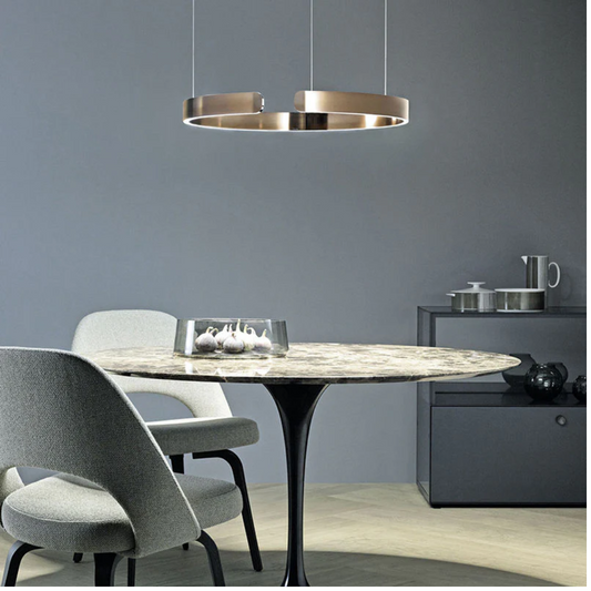 Bright Round LED Hanging Light for Home and Office - VogeLuxe
