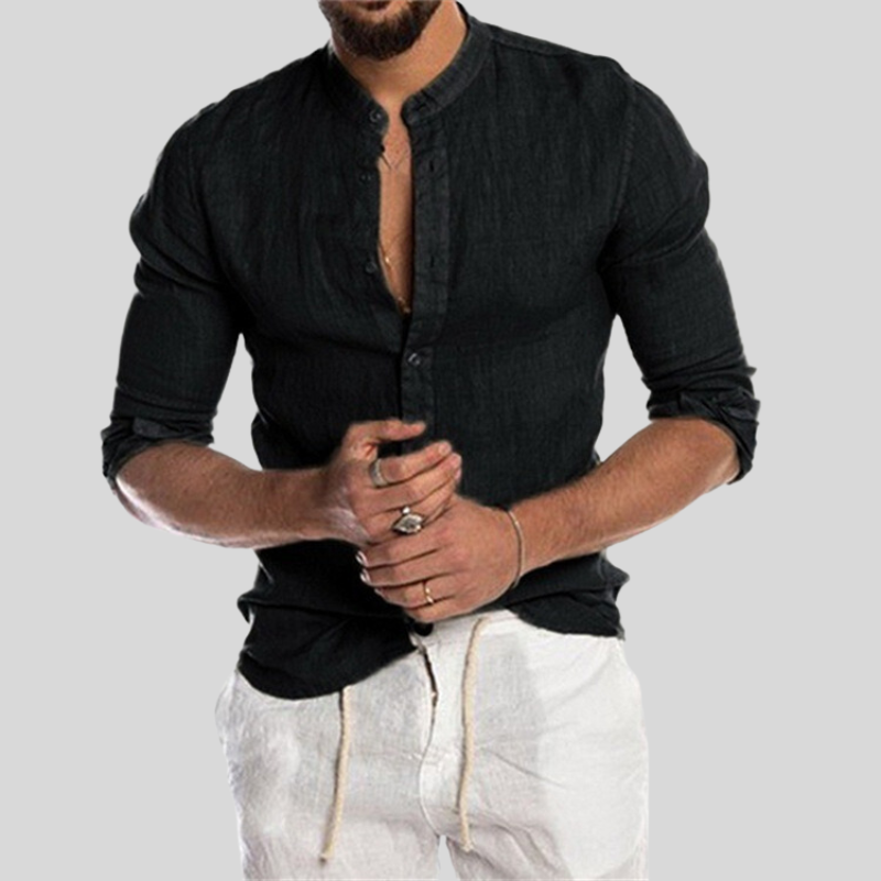 Relaxed Fit Breathable Mens Shirt - VogeLuxe
