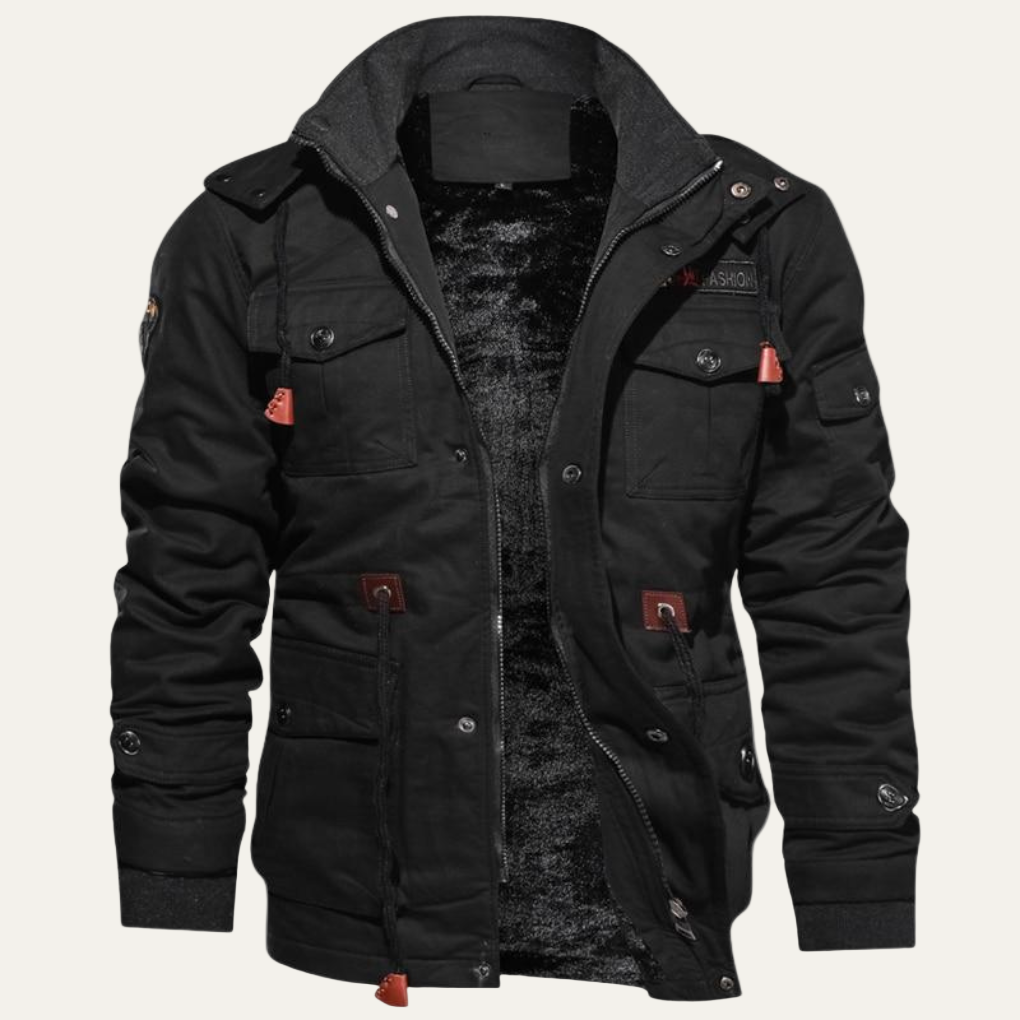 VogeLuxe | Men’s Winter Multi Pocket Cargo Military Jacket