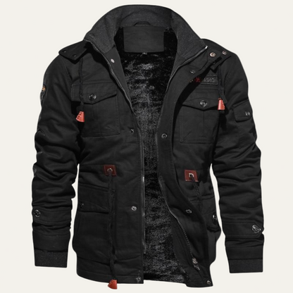VogeLuxe | Men’s Winter Multi Pocket Cargo Military Jacket