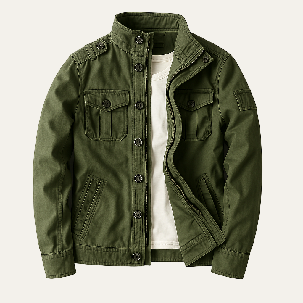 Utility Jacket | Button Front Casual Style 0