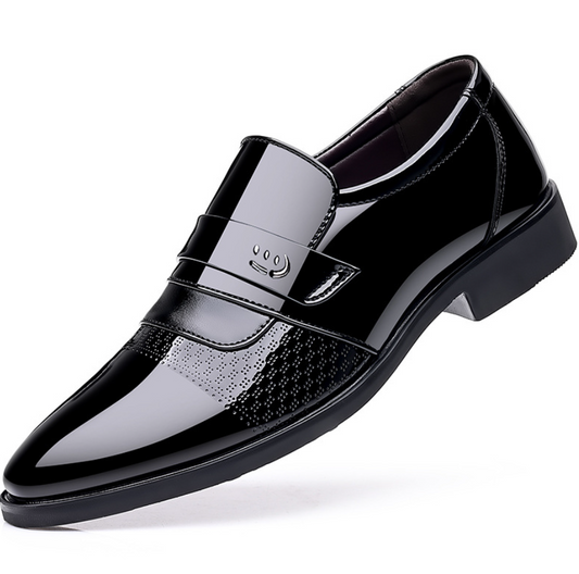 VogeLuxe | Men’s Glossy British Leather Loafers