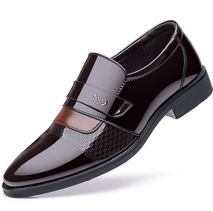 VogeLuxe | Men’s Glossy British Leather Loafers