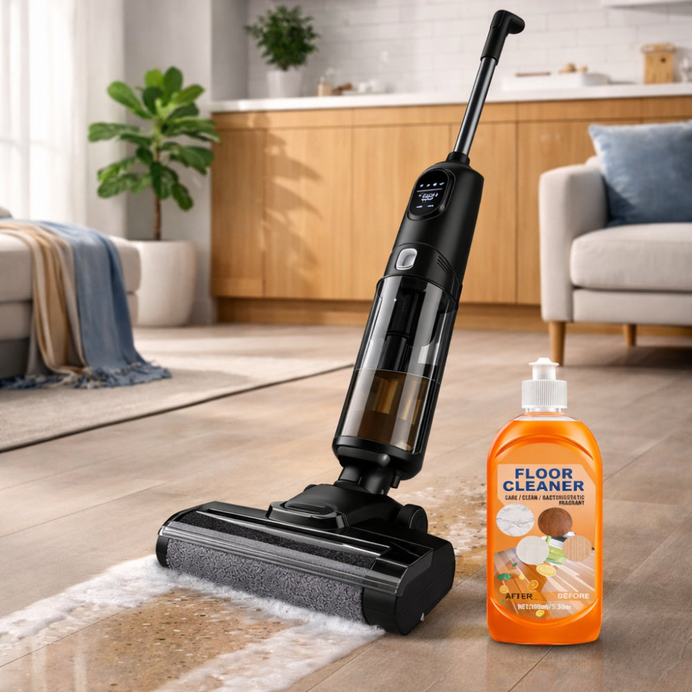 Portable Cordless Hard Floor Vacuum Mop