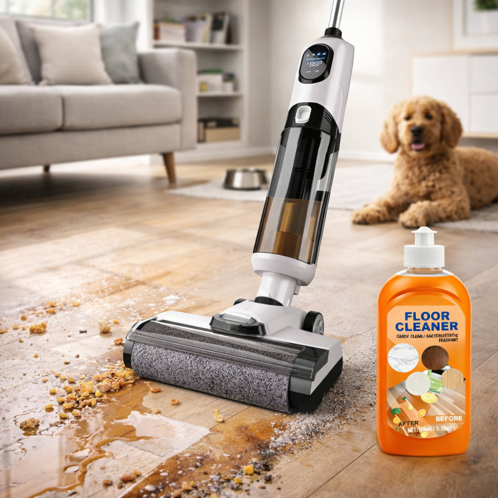Portable Cordless Hard Floor Vacuum Mop