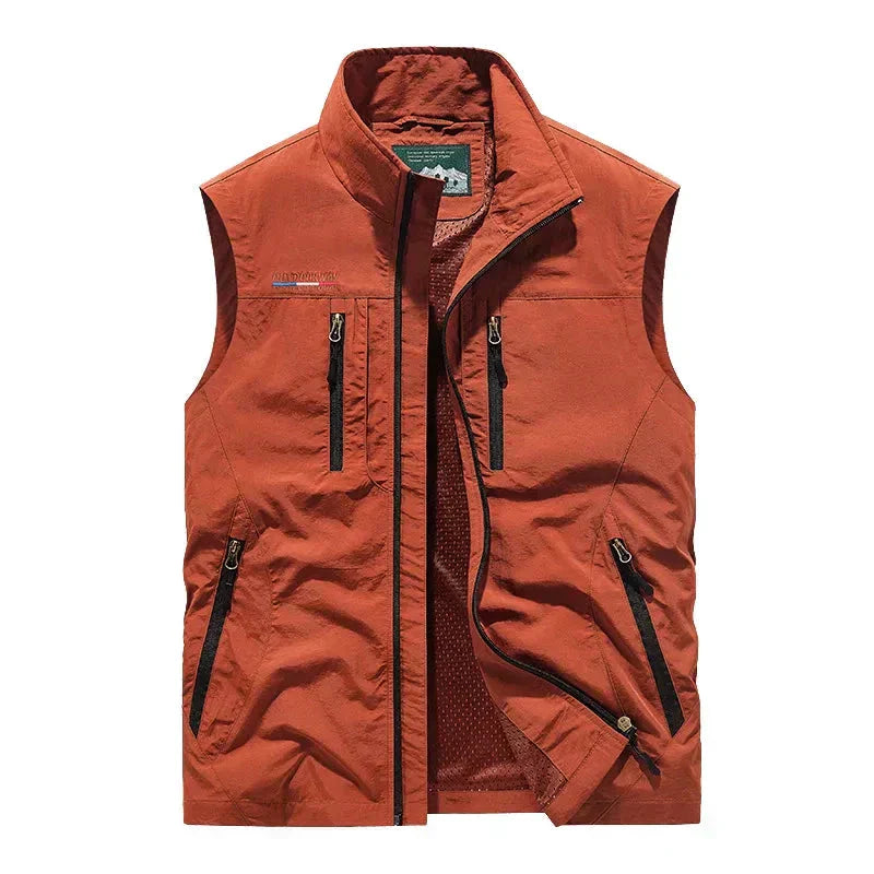 Slim Fit Men's Zip Up Lightweight Vest