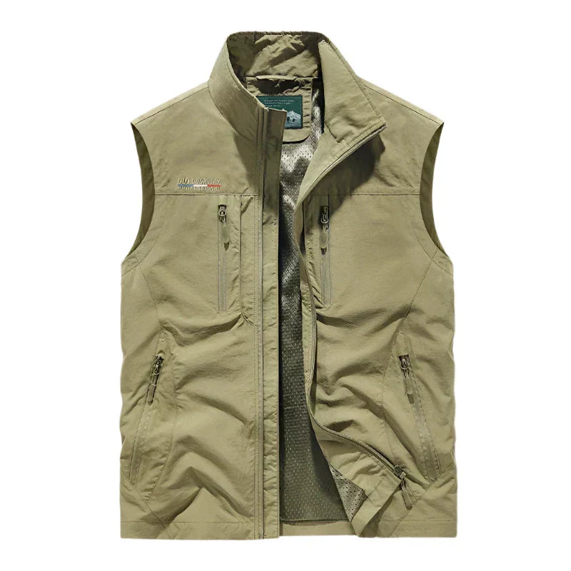 Slim Fit Men's Zip Up Lightweight Vest - VogeLuxe