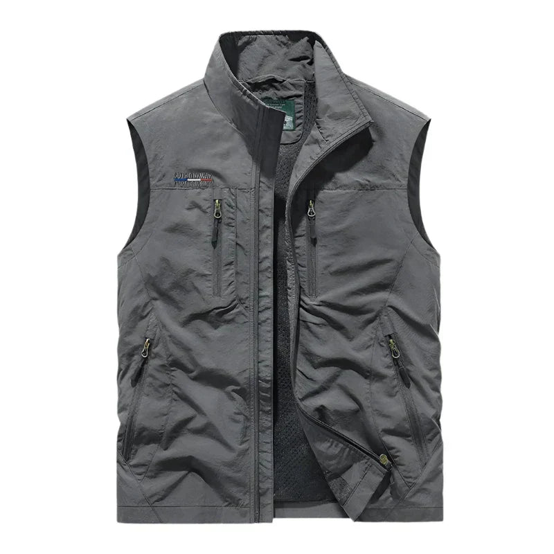 Slim Fit Men's Zip Up Lightweight Vest