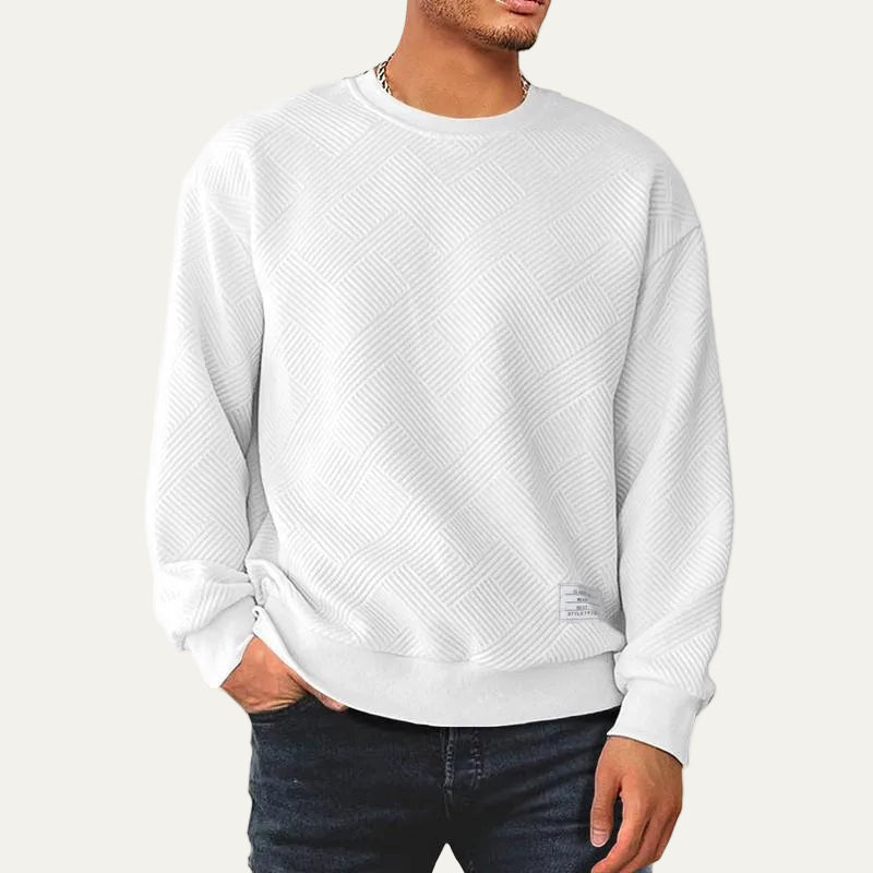 Varenzo Textured Knit Sweatshirt 4
