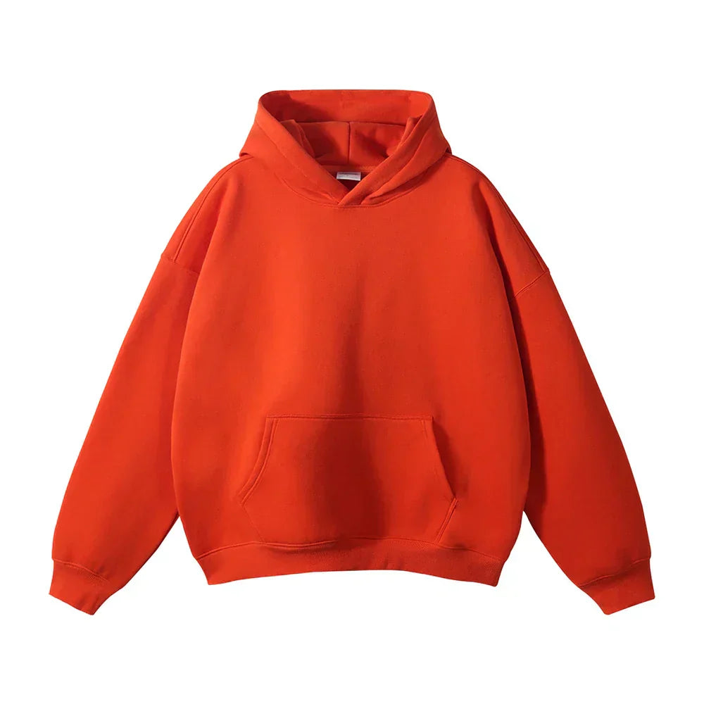 Cozy Large Hooded Sweatshirt – Gentle Sky Blue Cotton