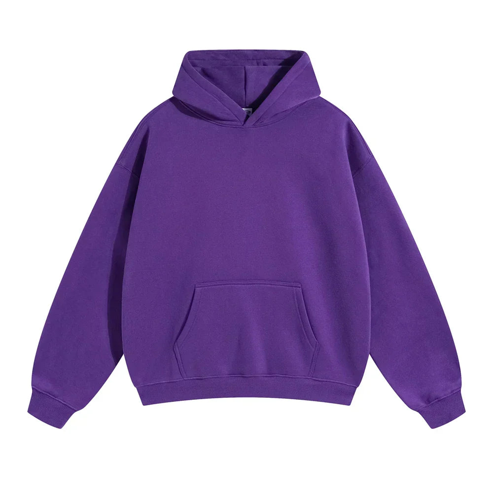 Cozy Large Hooded Sweatshirt – Gentle Sky Blue Cotton
