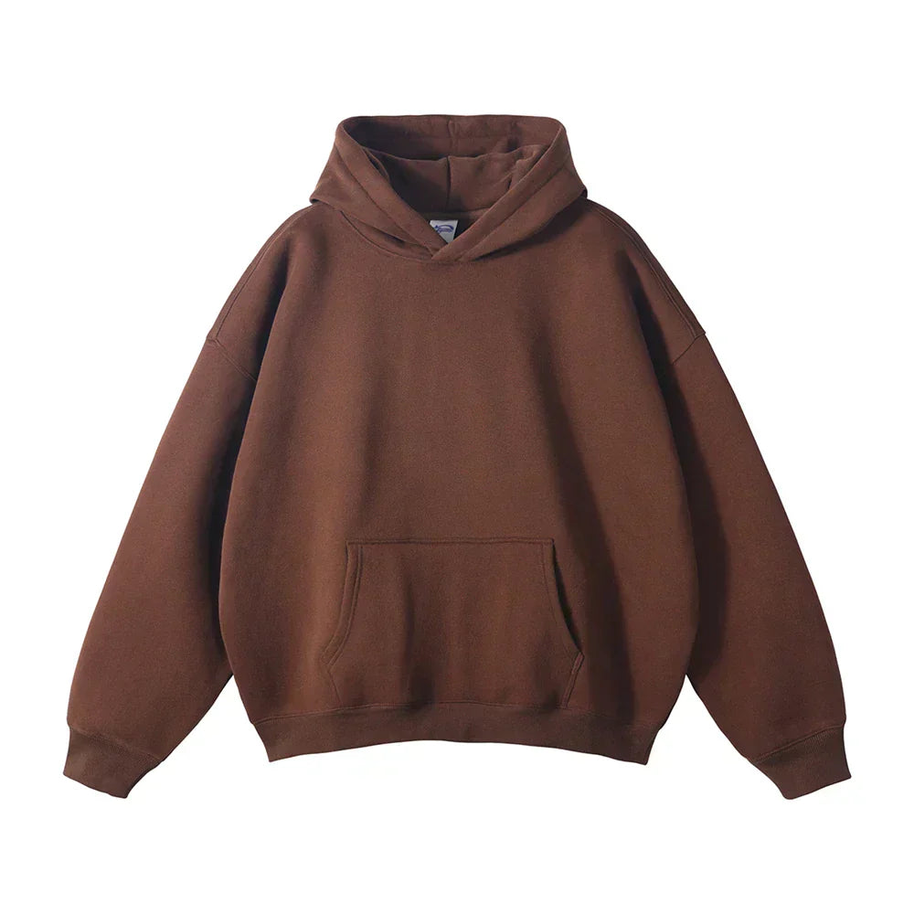 Cozy Large Hooded Sweatshirt – Gentle Sky Blue Cotton