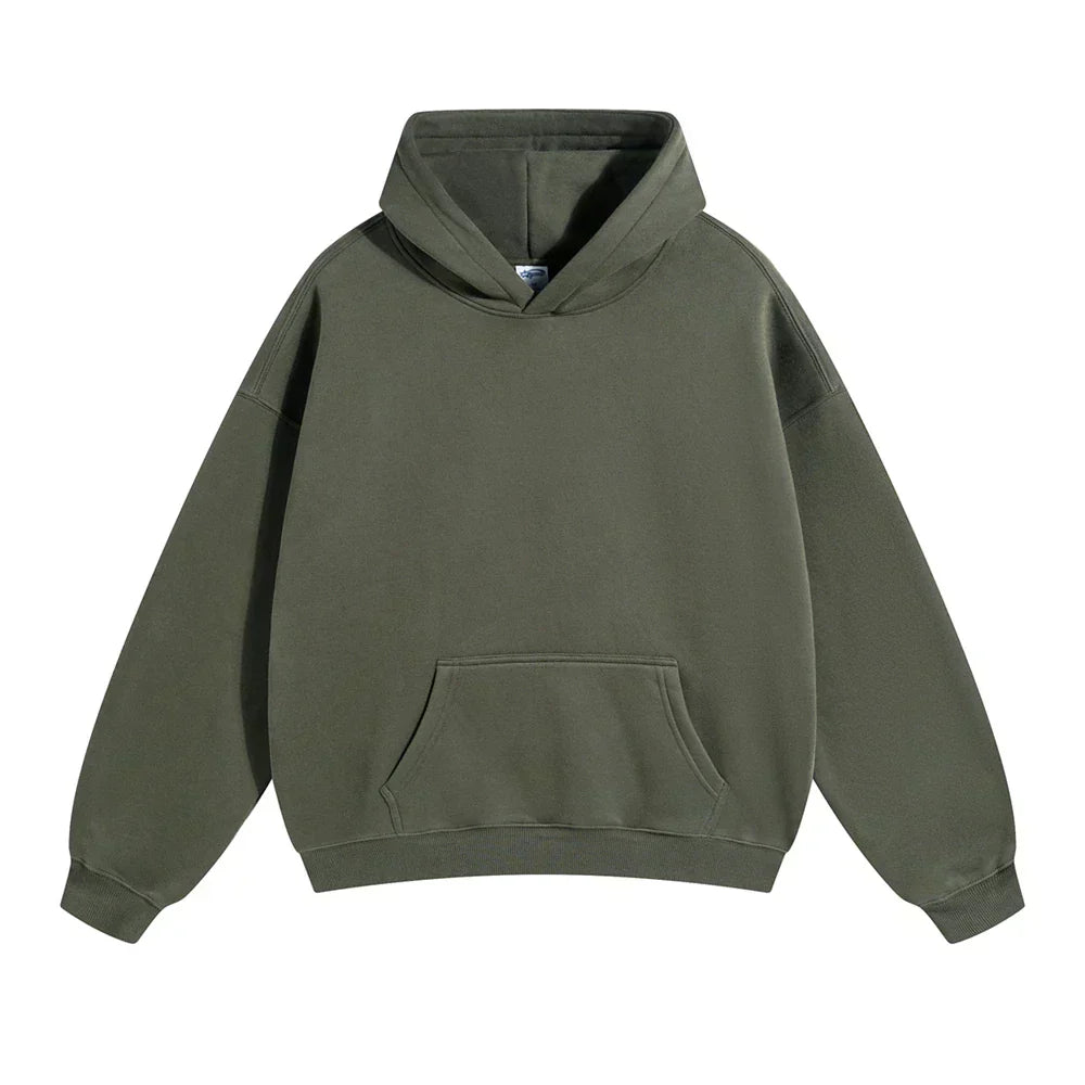 Cozy Large Hooded Sweatshirt – Gentle Sky Blue Cotton