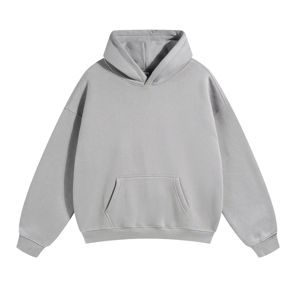 Cozy Large Hooded Sweatshirt – Gentle Sky Blue Cotton