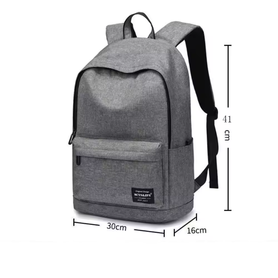 Practical Student Backpack with USB Charger Port