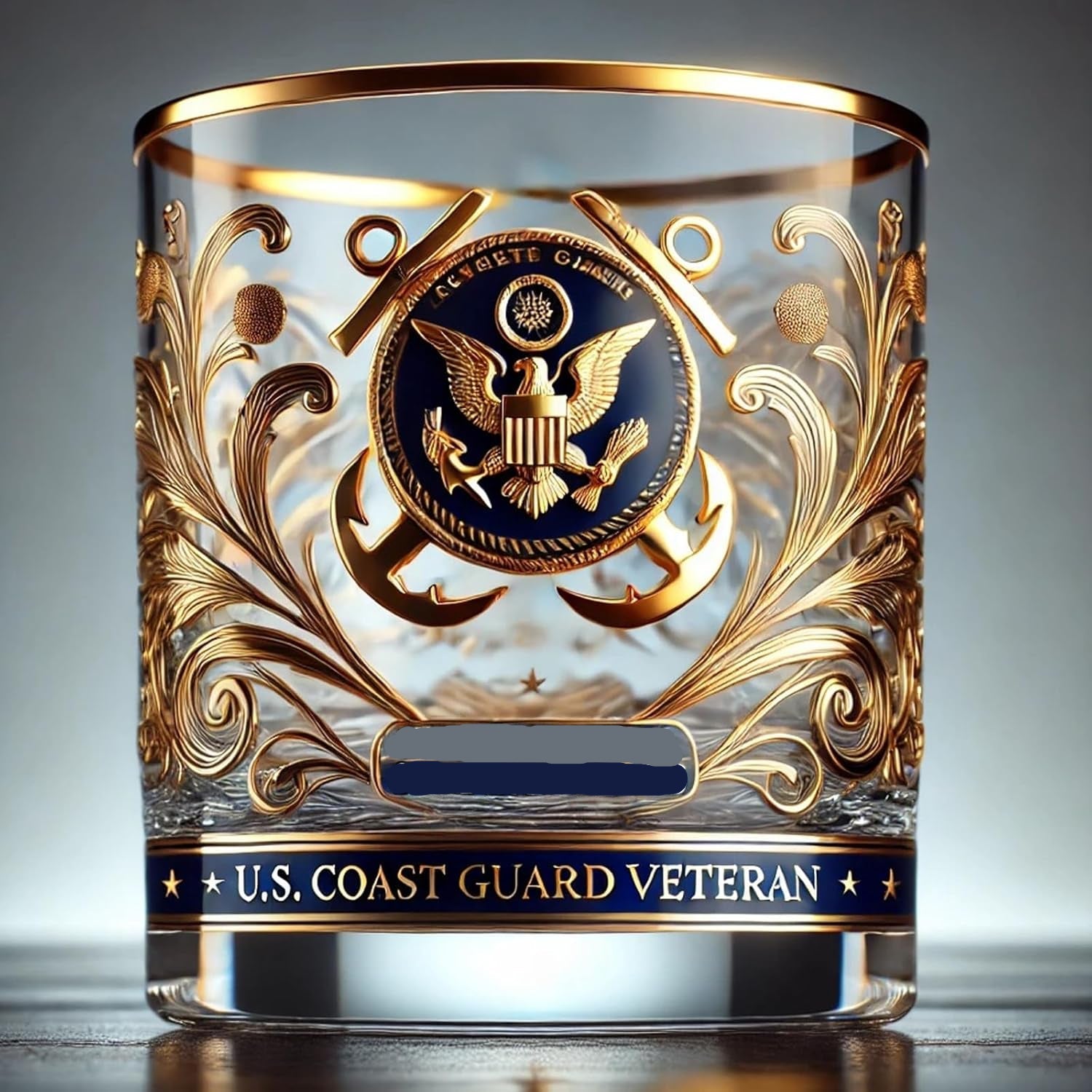 Patriotic Military Tribute Glass - VogeLuxe