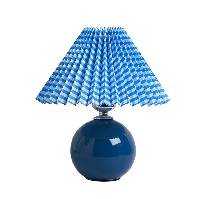 Traditional Desk Lamp with Fabric Shade
