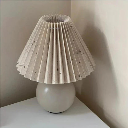 Traditional Desk Lamp with Fabric Shade