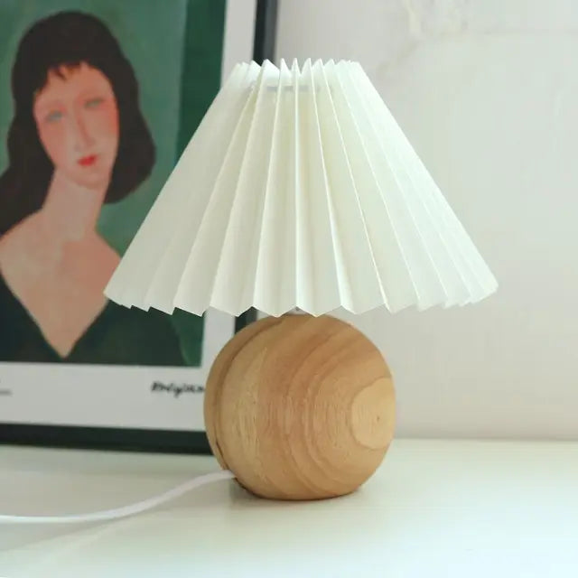 Traditional Desk Lamp with Fabric Shade