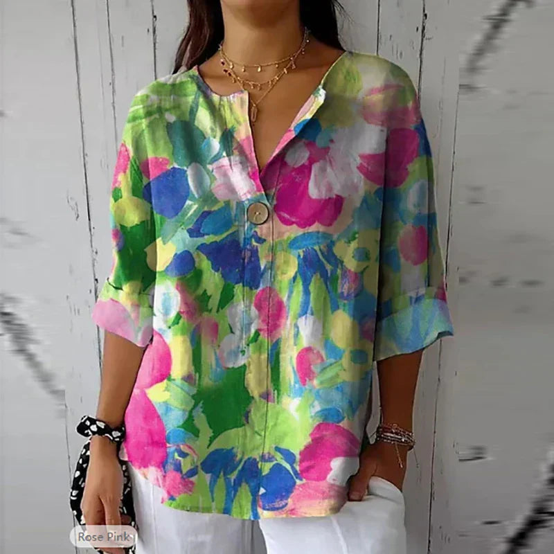 Bohemian Linen Cotton Top