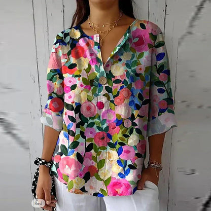 Bohemian Linen Cotton Top