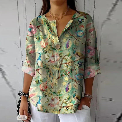 Bohemian Linen Cotton Top