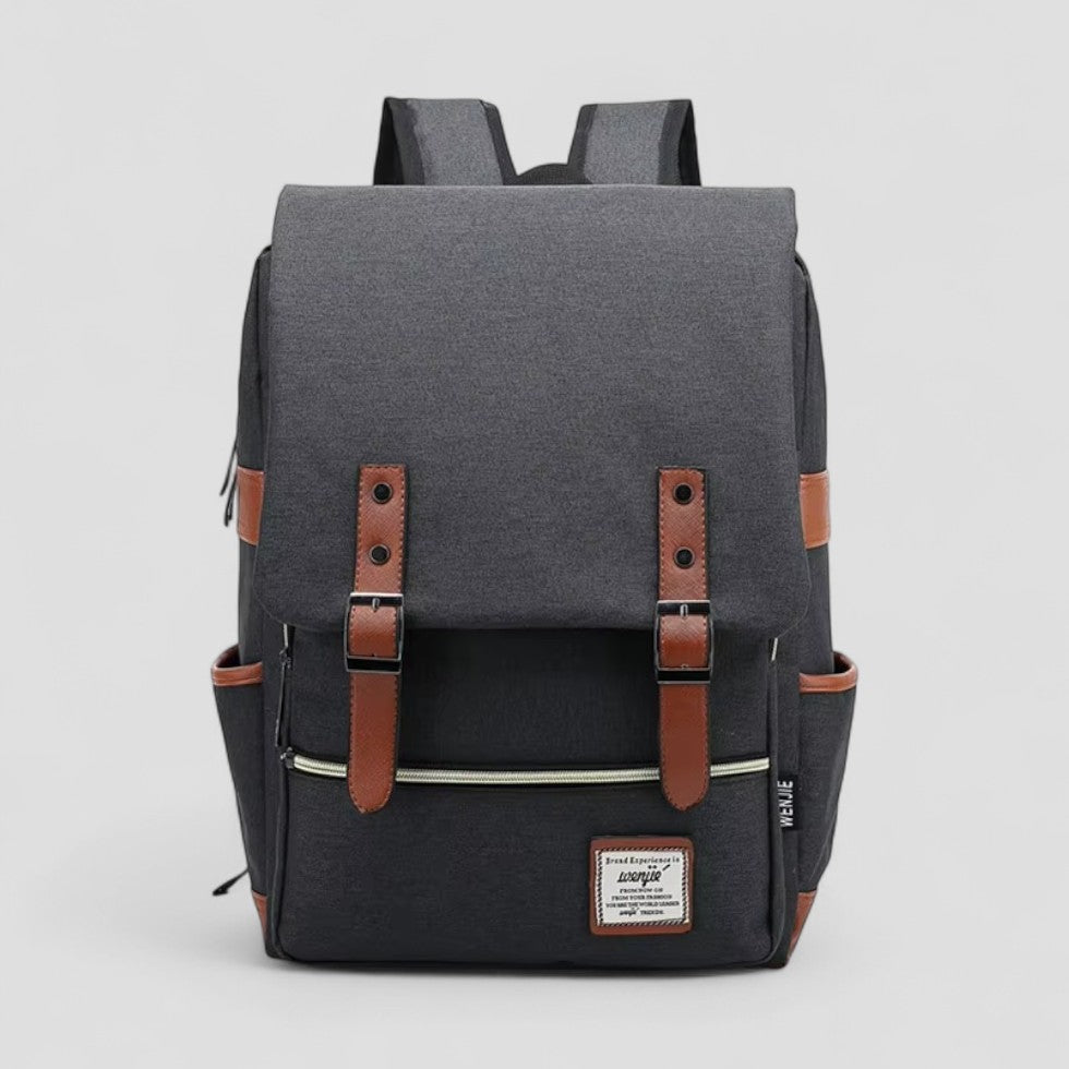 Vintage Canvas Laptop Backpack for School and Travel