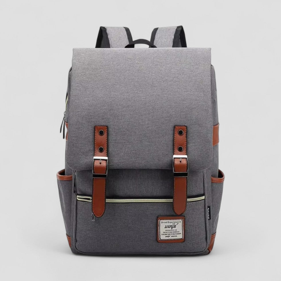 Vintage Canvas Laptop Backpack for School and Travel