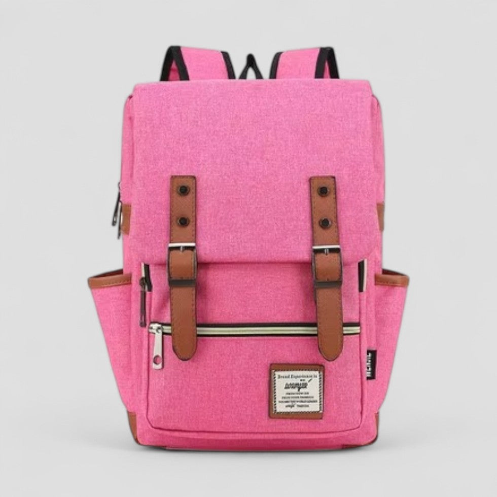 Vintage Canvas Laptop Backpack for School and Travel