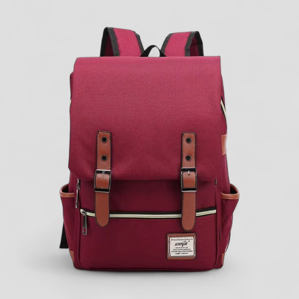 Vintage Canvas Laptop Backpack for School and Travel