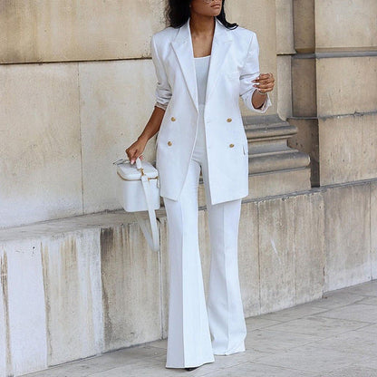 Classic Fit Ladies Suit Jacket and Trousers Set