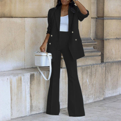 Classic Fit Ladies Suit Jacket and Trousers Set