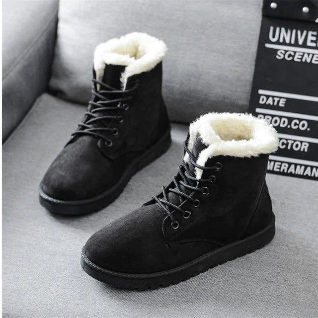 Comfy Womens Warm Snow Ankle Boots