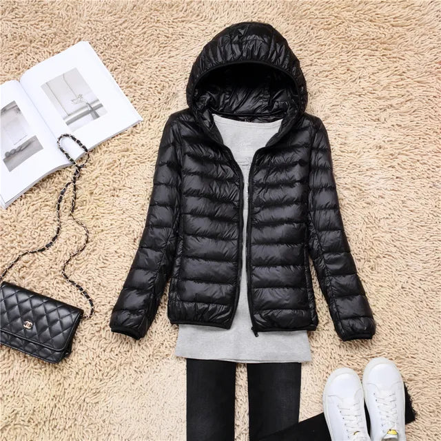 Warm Women's Down Filled Winter Jacket - VogeLuxe